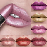 21-Color Glitter Metallic Lipstick Bold Long-Lasting – BeautyByOla