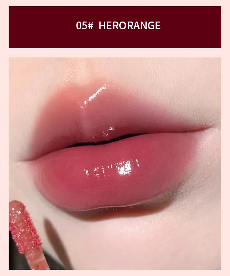 HERORANGE Light Glass-Like Lip Lacquer Mirror Shine Long-Lasting – BeautyByOla