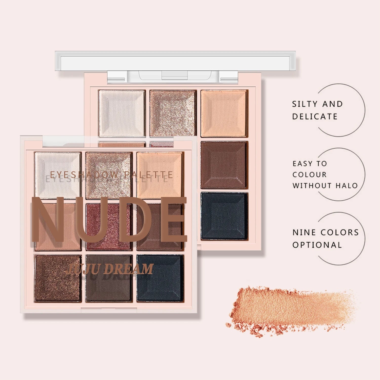 JUJU DREAM 9-Color Eyeshadow Palette Matte & Shimmer – BeautyByOla