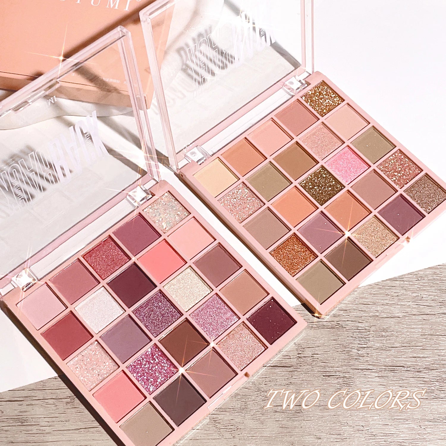 25-Color Eyeshadow Palette Sparkling Powder Pearl Orange Brown – BeautyByOla