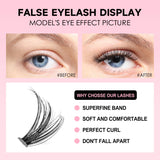 DIY Eyelash Extension Kit 200PCS Clusters with Glue & Tools – BeautyByOla
