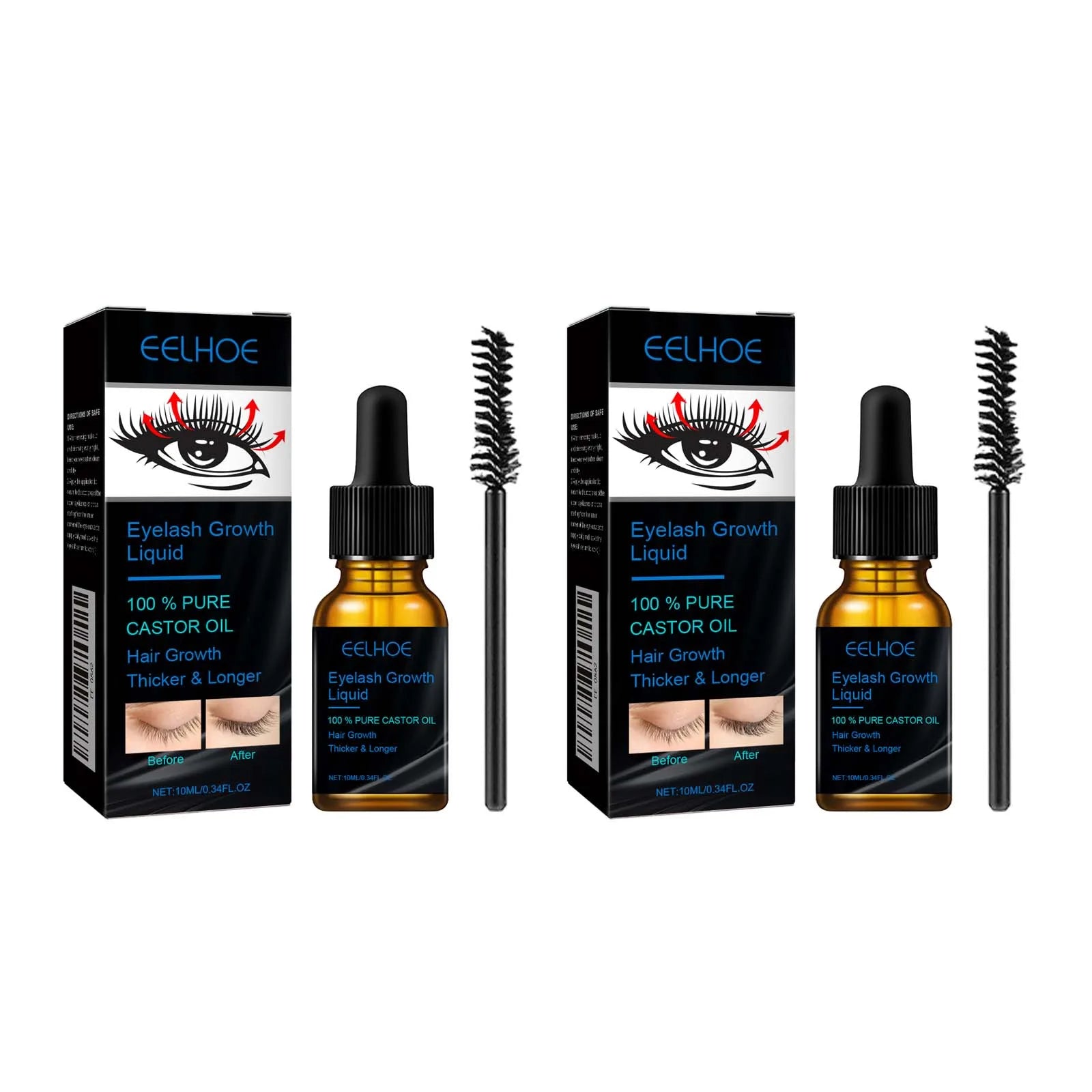 Natural Eyebrow & Eyelash Growth Serum with Castor Oil – BeautyByOla