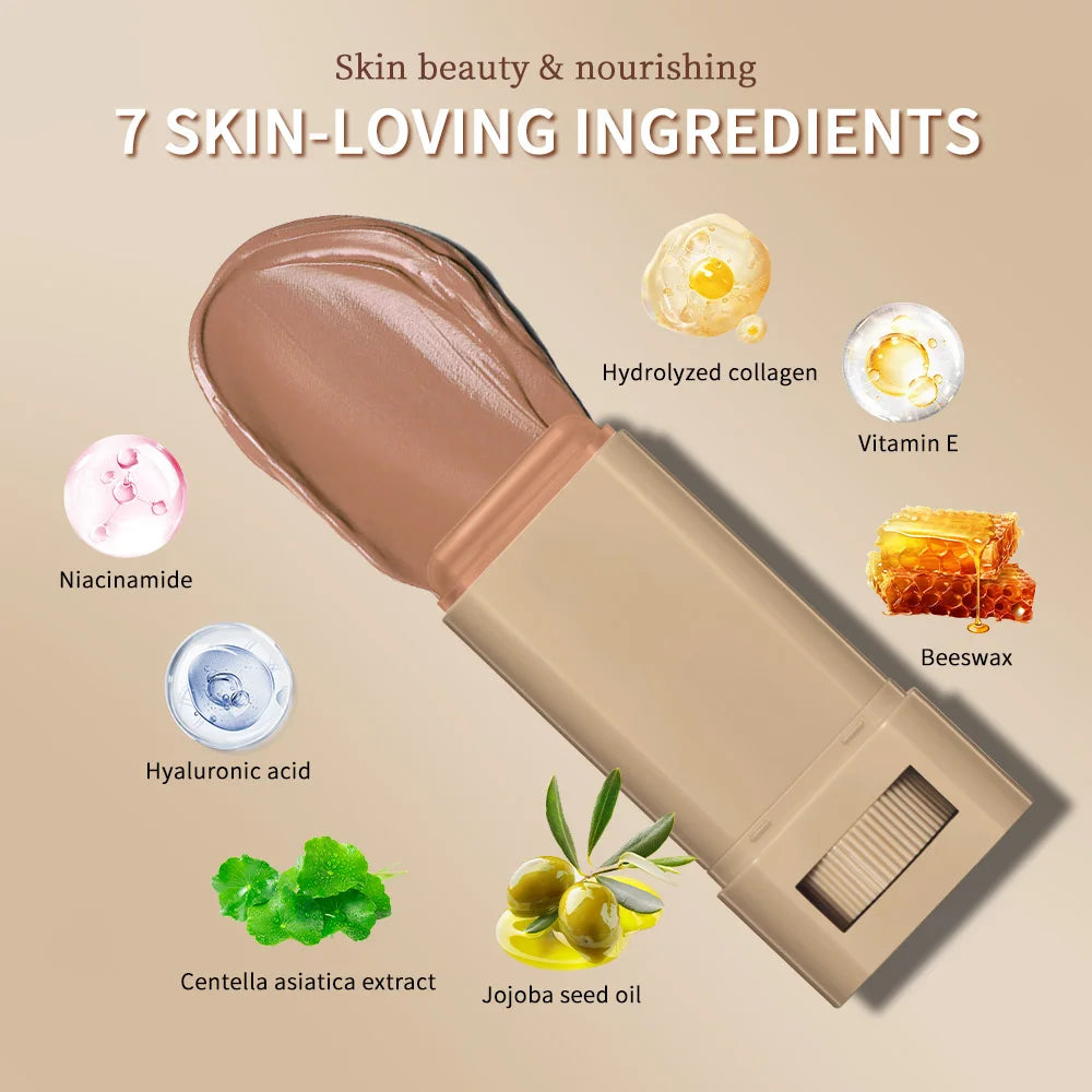 Stick Foundation Balm Serum High Coverage Smooth Plumper – BeautyByOla