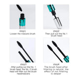 Double 2-in-1 Silk Fiber Mascara Waterproof Lengthening – BeautyByOla