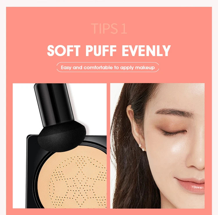 Mushroom Air Cushion BB Cream Moisturizing Concealer Foundation – BeautyByOla