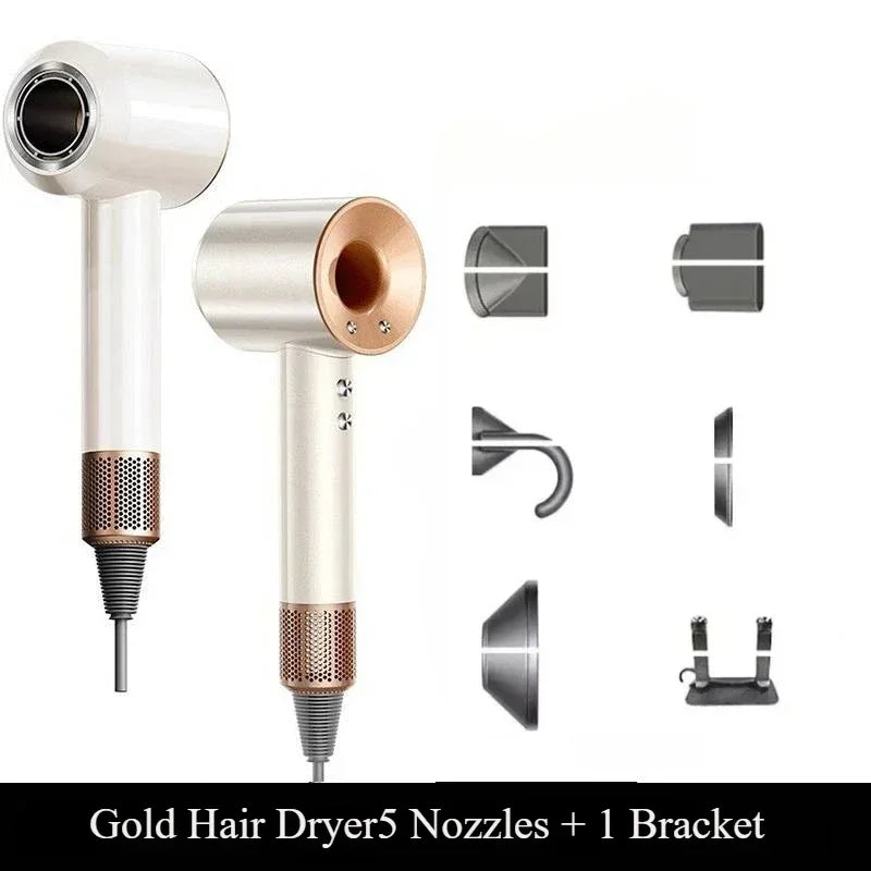 BeautyByOla – 5-in-1 Professional Hair Dryer, Hot & Cold Air, Lightweight Thermostatic Styling Tool for Smooth Hair
