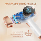 BeautyByOla – 3-in-1 IPL Hair Removal Device, Auto & Manual Modes, Full Body Painless Permanent Hair Removal