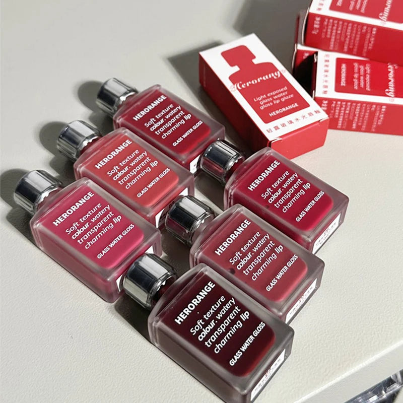 HERORANGE Light Glass-Like Lip Lacquer Mirror Shine Long-Lasting – BeautyByOla