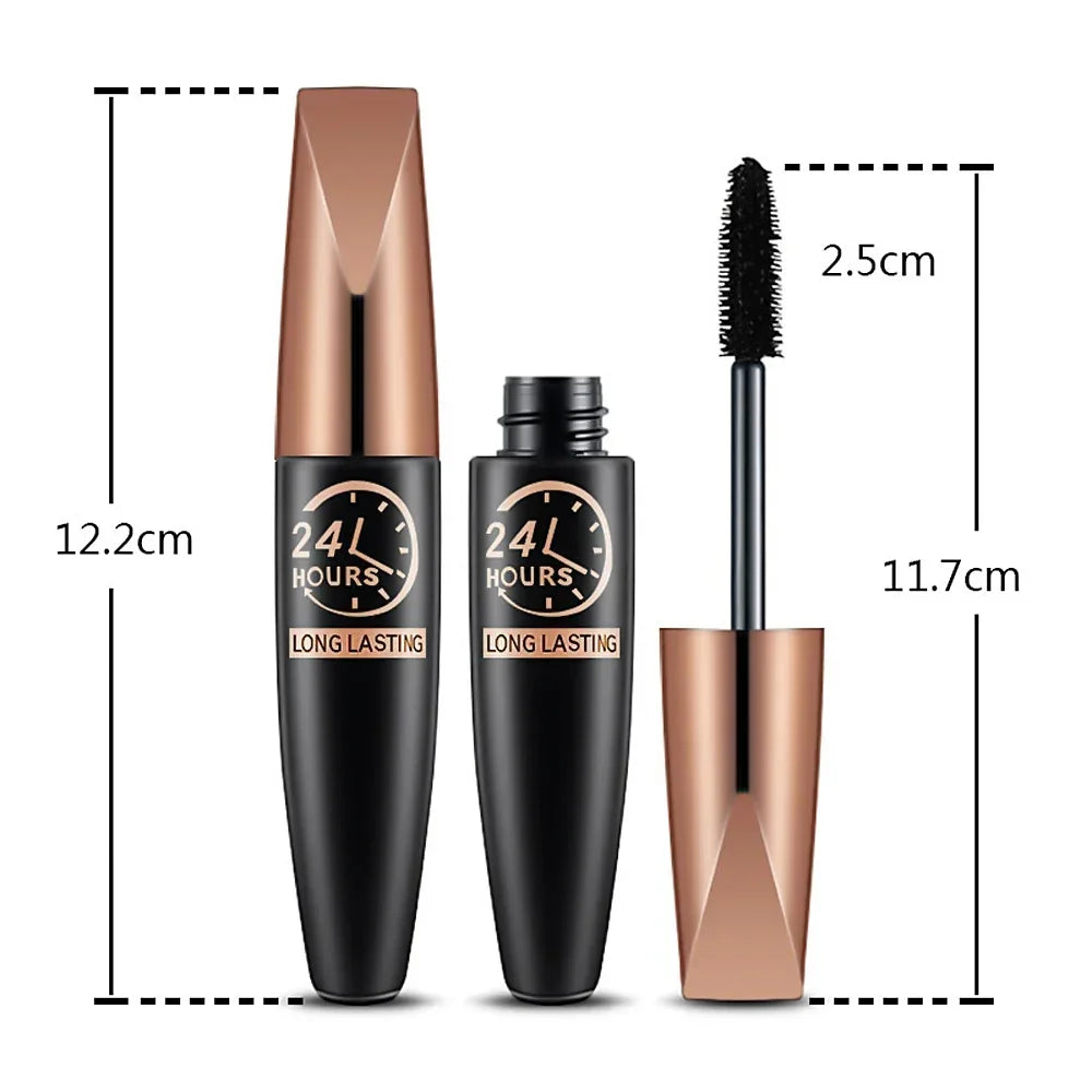 5D Waterproof Mascara Lengthening Black Fiber Eyelashes – BeautyByOla