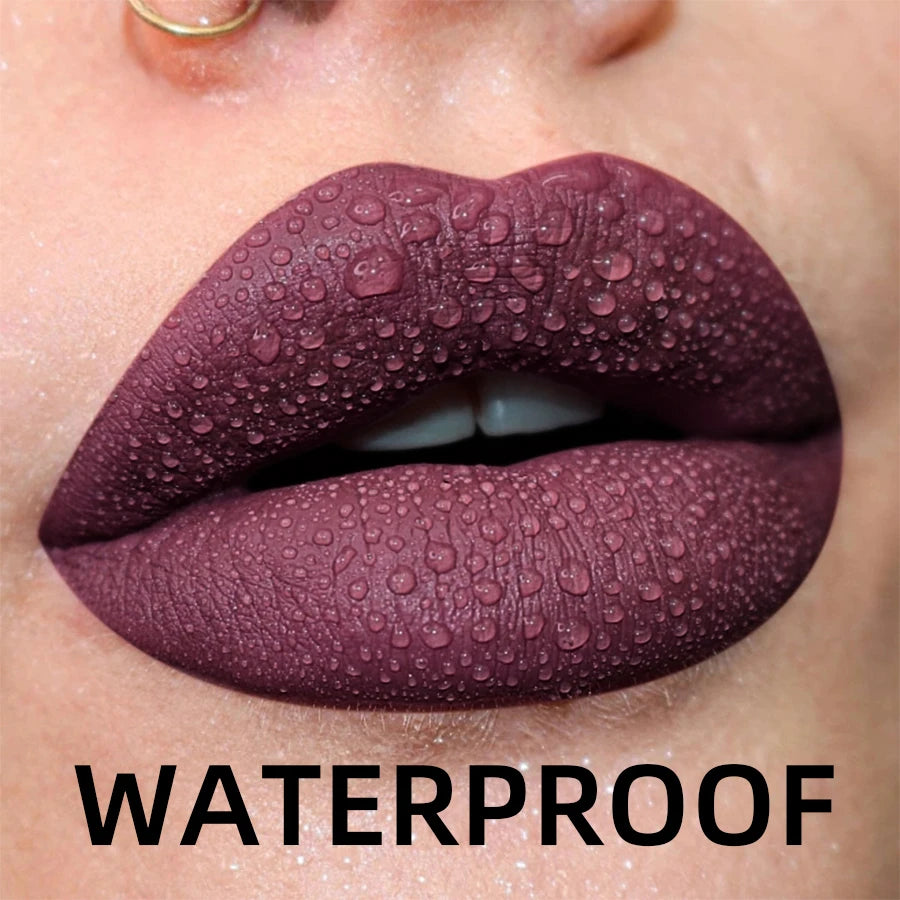 19-Color Matte Velvet Lip Gloss Waterproof Liquid Lipstick – BeautyByOla