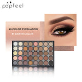 POPFEEL 40-Color Eyeshadow Palette Long-Lasting Brown & Pink – BeautyByOla