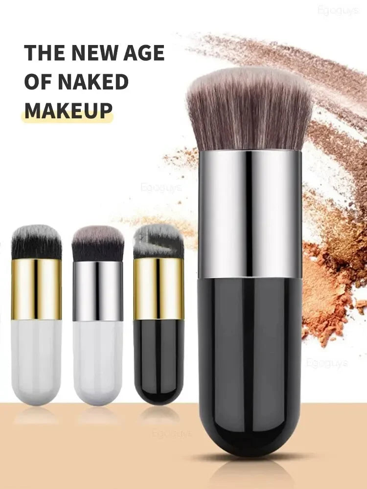 Large & Small Foundation Makeup Brush Set BB Cream Mushroom – BeautyByOla