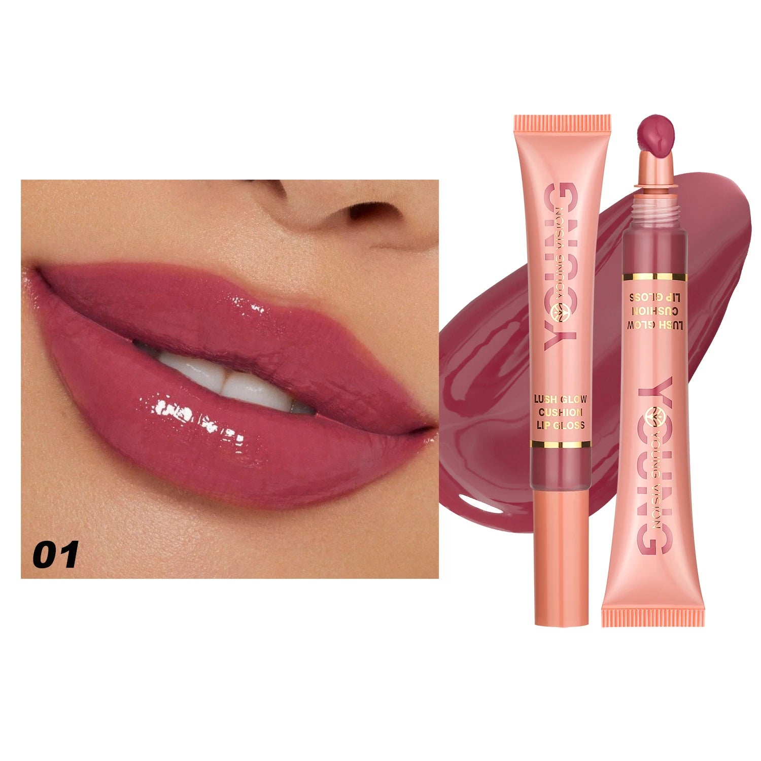YOUNG VISION 6-Color Liquid Brightening Lip Gloss Moisturizing – BeautyByOla