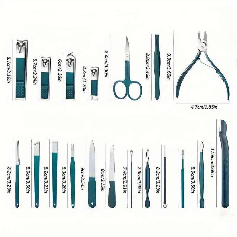 Nail Care Kit Stainless Steel Manicure & Pedicure Set – BeautyByOla