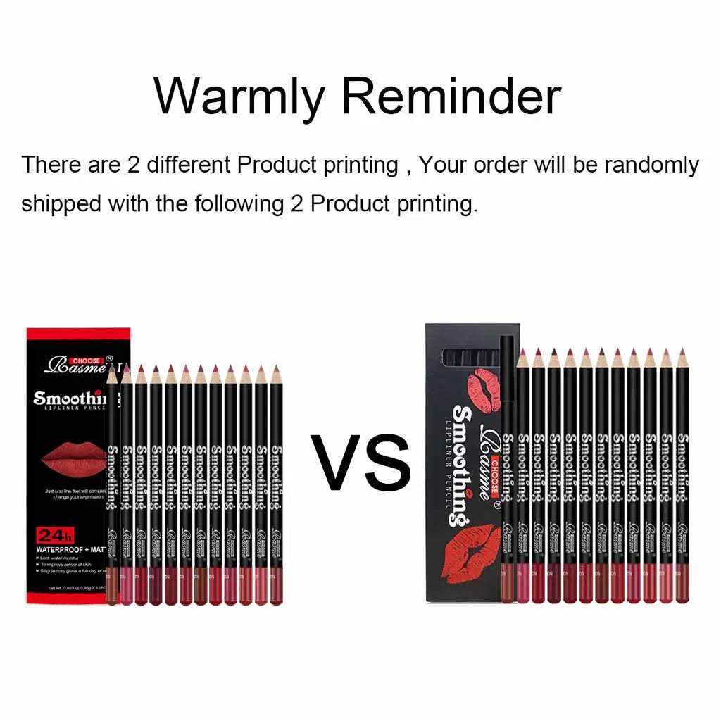 12-Color Lip Liner Pen Set Waterproof Easy Coloring – BeautyByOla