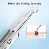 German No.5 Blackhead Remover Tweezers Ultra-Fine Acne Tool – BeautyByOla
