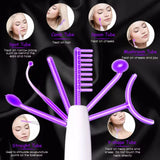 6-in-1 High-Frequency Facial Machine Electrotherapy Wand – BeautyByOla