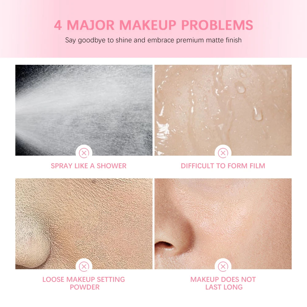 BeautyByOla – Ultimate Blurring Setting Powder Travel Kit, Waterproof Spray, Blur Primer & Oil Control Balm