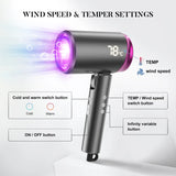 BeautyByOla – Sejoy Professional Ionic Hair Dryer, Negative Ion Technology with Adjustable Temperature & Wind Speed