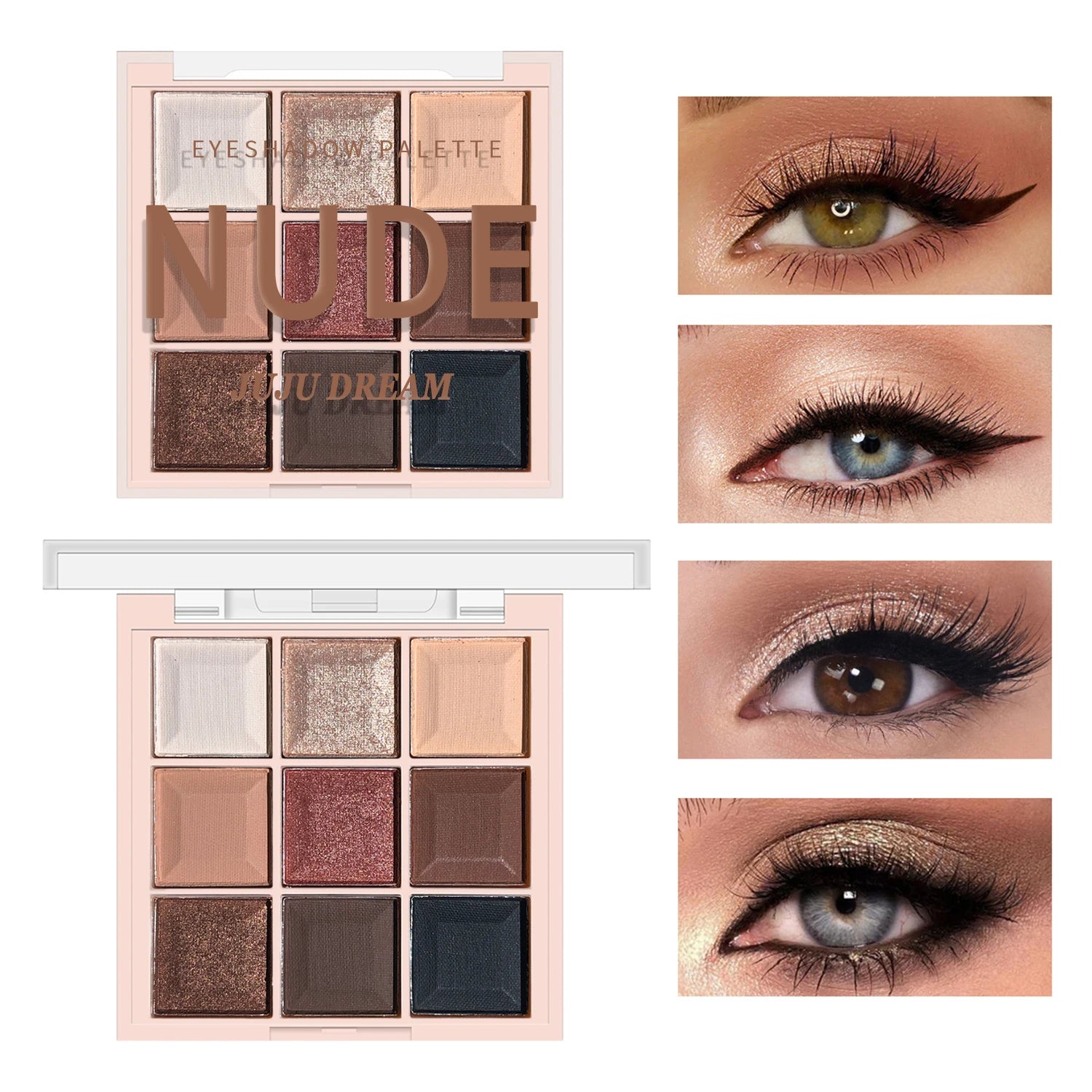 JUJU DREAM 9-Color Eyeshadow Palette Matte & Shimmer – BeautyByOla