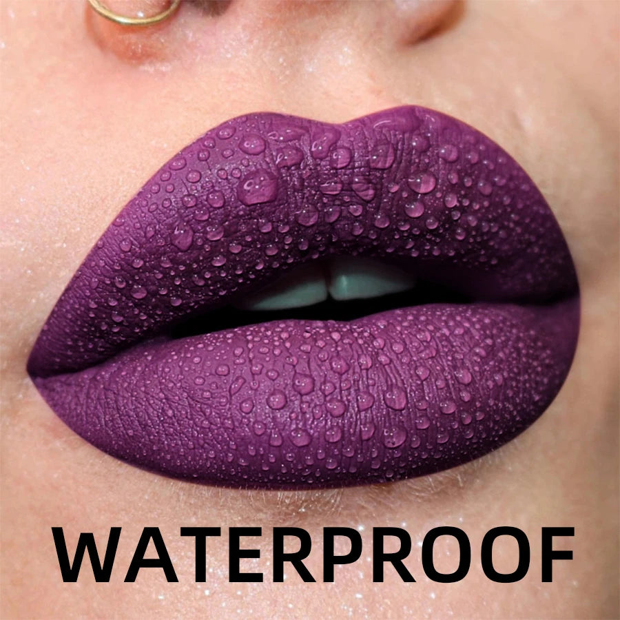 19-Color Matte Velvet Lip Gloss Waterproof Liquid Lipstick – BeautyByOla