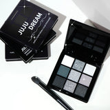 9-Color Eyeshadow Palette Gray-Pink Matte & Pearlescent – BeautyByOla