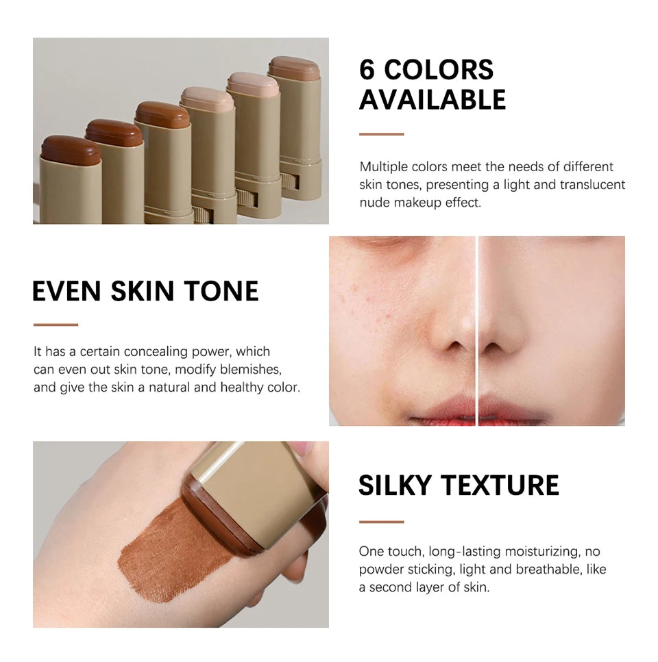 Stick Foundation Balm Serum High Coverage Smooth Plumper – BeautyByOla