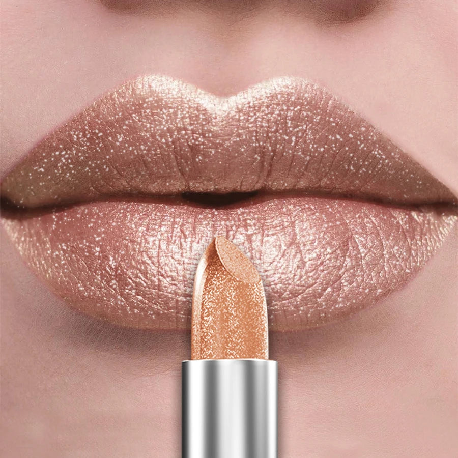 21-Color Glitter Metallic Lipstick Bold Long-Lasting – BeautyByOla