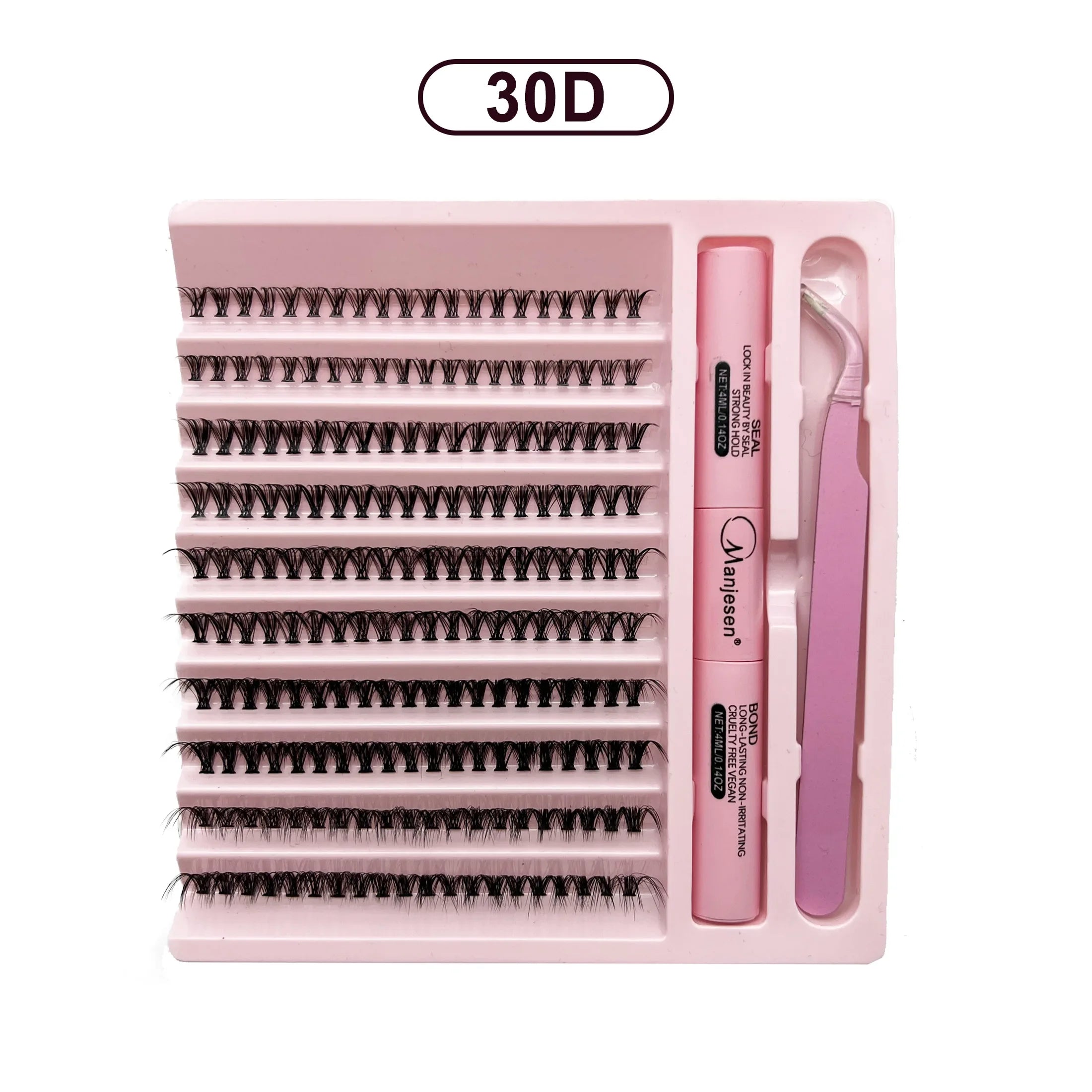 DIY Eyelash Extension Kit 200PCS Clusters with Glue & Tools – BeautyByOla