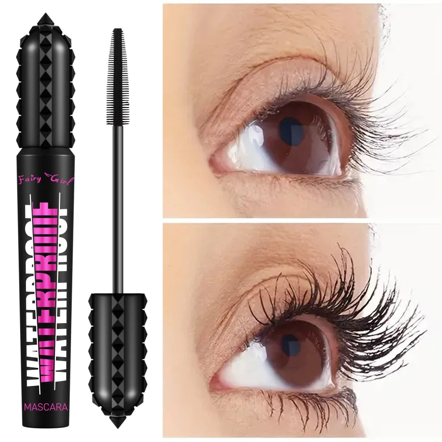 Black Waterproof 4D Mascara Lengthening Eyelashes – BeautyByOla