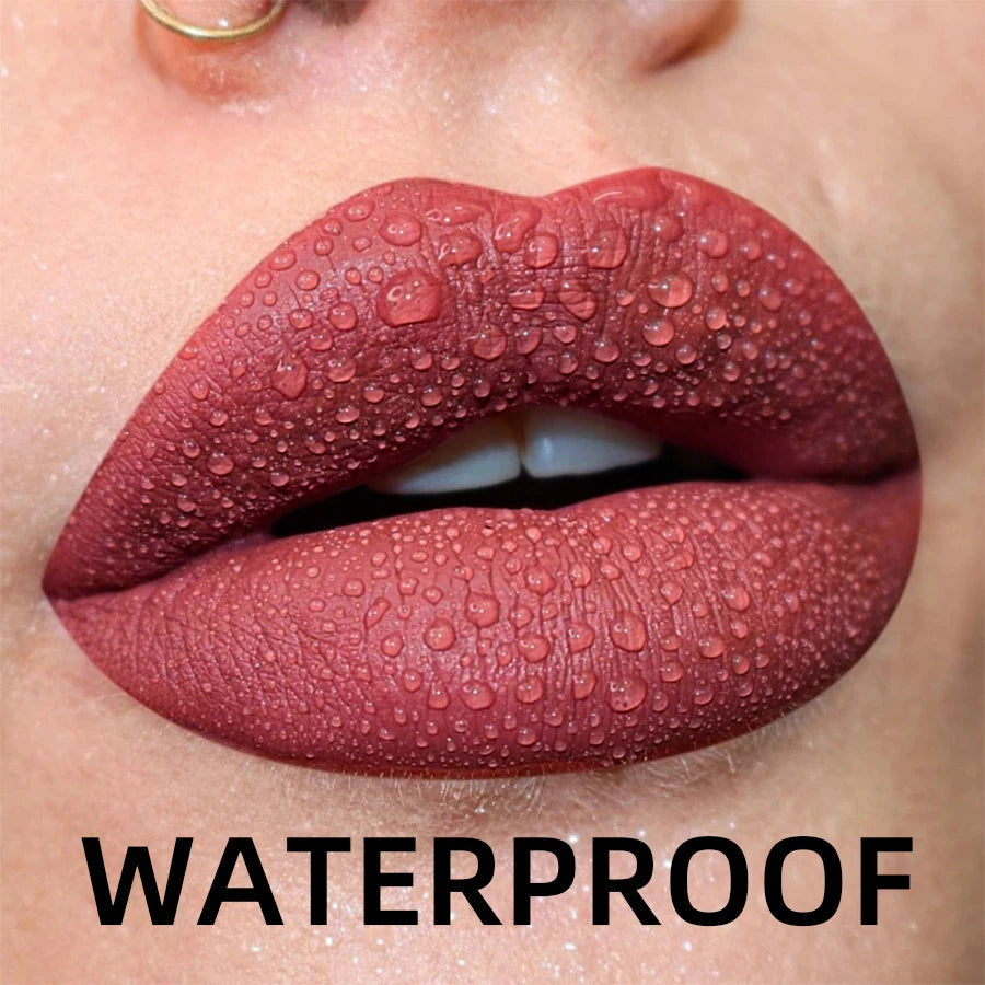 19-Color Matte Velvet Lip Gloss Waterproof Liquid Lipstick – BeautyByOla