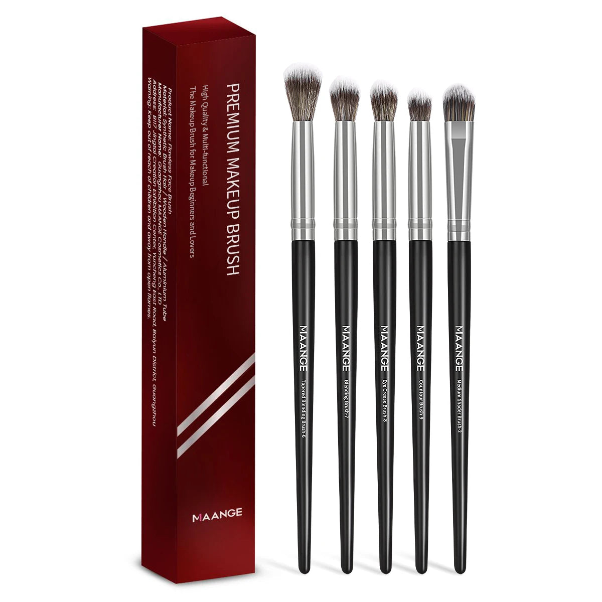 MAANGE 5PCS Detail Makeup Brush Kit Soft Bristles – BeautyByOla