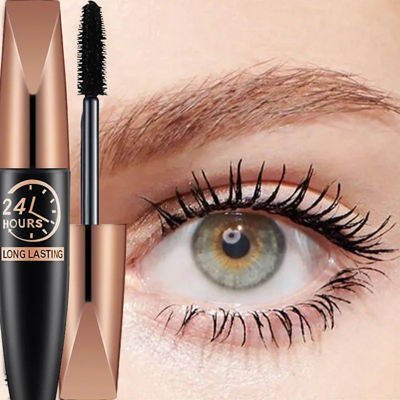 5D Waterproof Mascara Lengthening Black Fiber Eyelashes – BeautyByOla