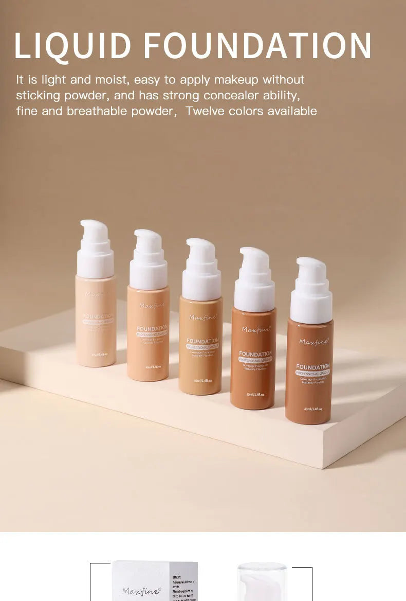 Liquid Foundation Concealer Waterproof Sweat-Resistant Makeup – BeautyByOla