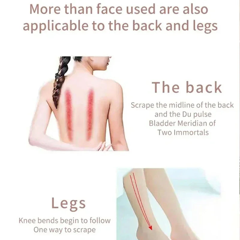 BeautyByOla – Female Facial & Neck Massage Roller, Double-Head Scraping Stick for Relaxation & Beauty