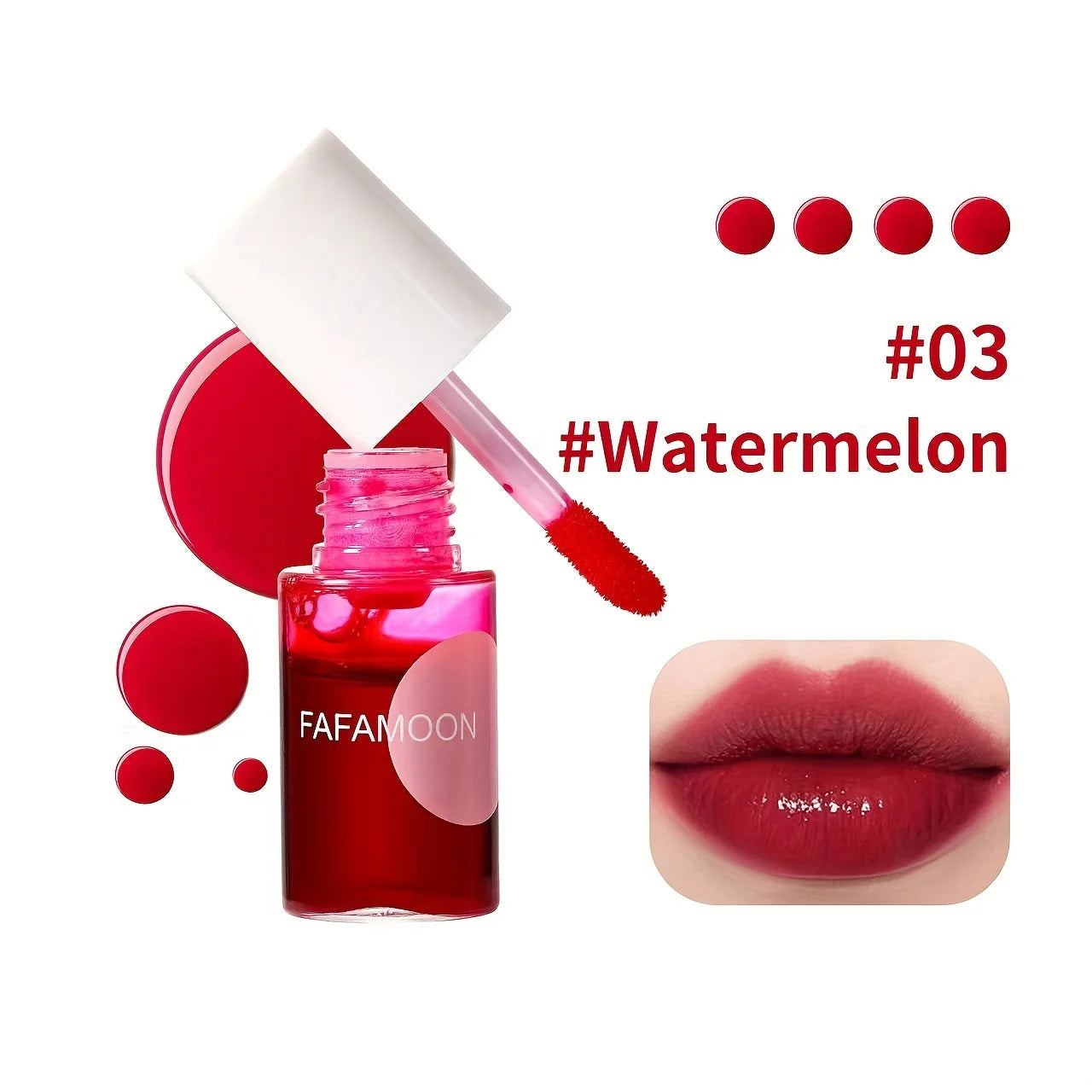 4-Color Fruity Lip Tint Waterproof Moisturizing Liquid Lipstick – BeautyByOla