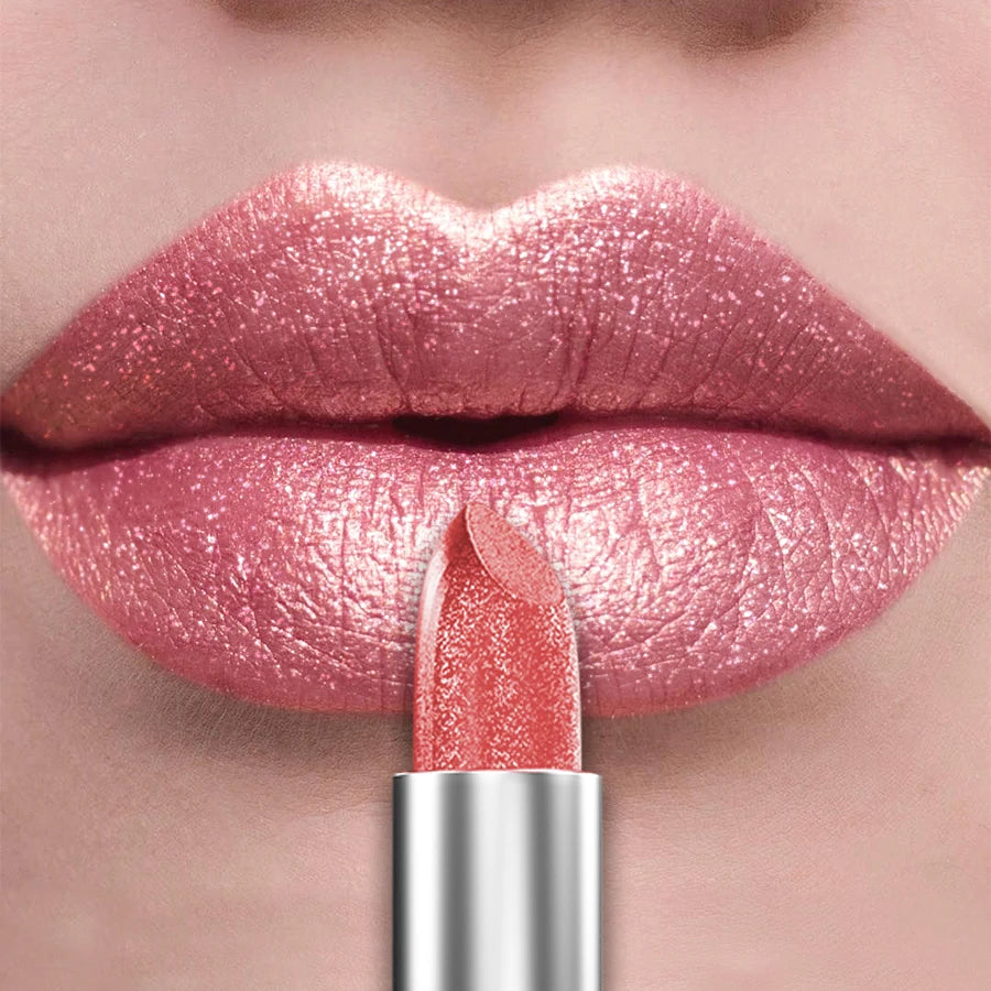 21-Color Glitter Metallic Lipstick Bold Long-Lasting – BeautyByOla