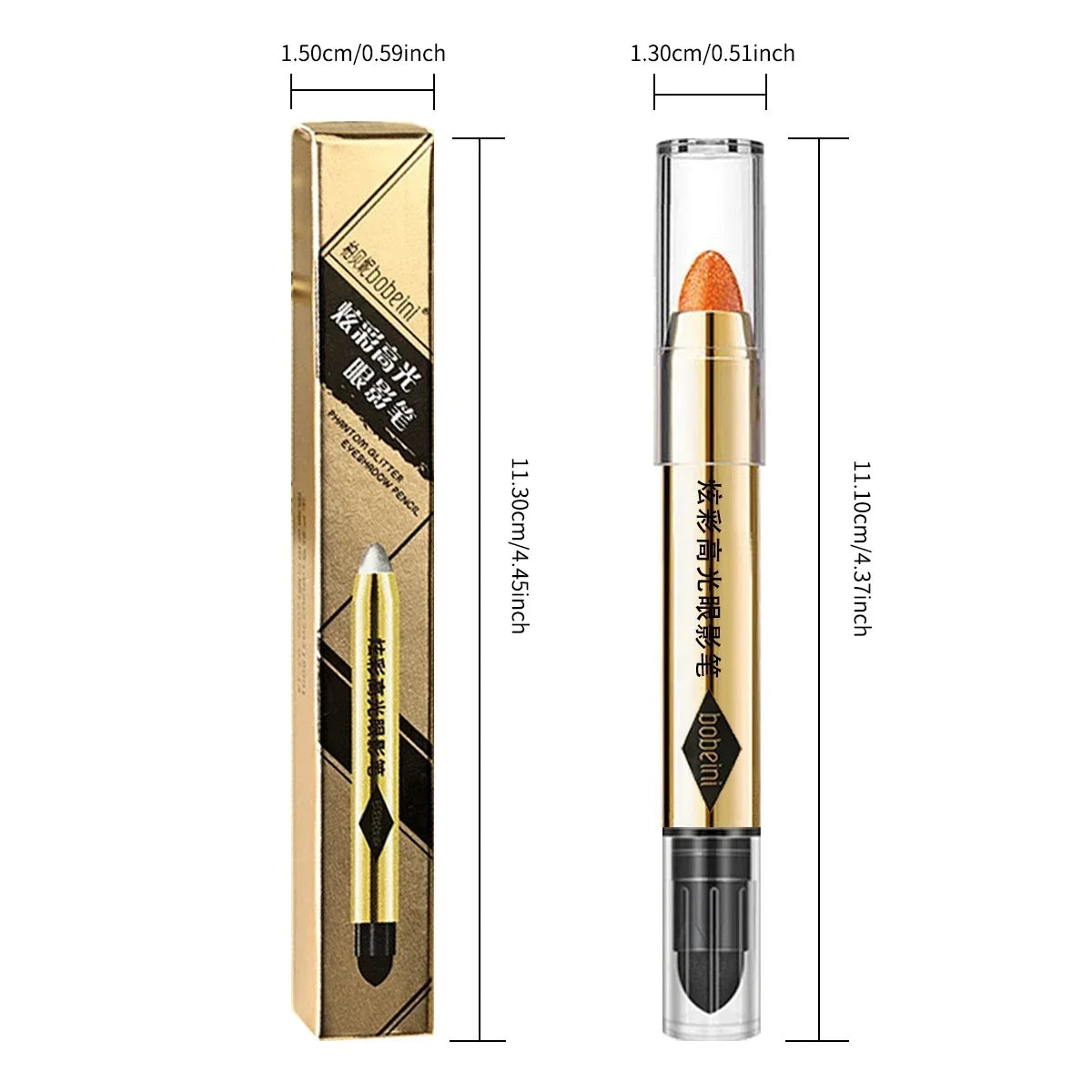 6-Color Double-Ended Eyeshadow Stick Matte & Glitter – BeautyByOla