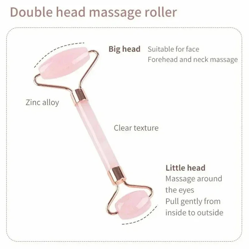 BeautyByOla – Female Facial & Neck Massage Roller, Double-Head Scraping Stick for Relaxation & Beauty