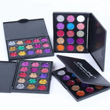 CmaaDu 15-Color Diamond Glitter Eyeshadow Palette Waterproof – BeautyByOla