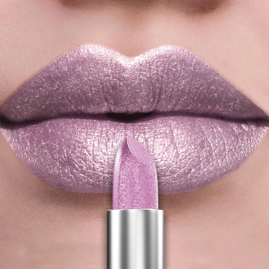 21-Color Glitter Metallic Lipstick Bold Long-Lasting – BeautyByOla
