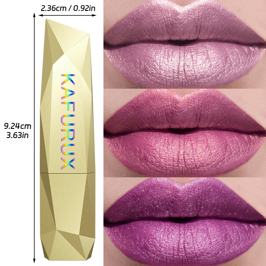 21-Color Glitter Metallic Lipstick Bold Long-Lasting – BeautyByOla
