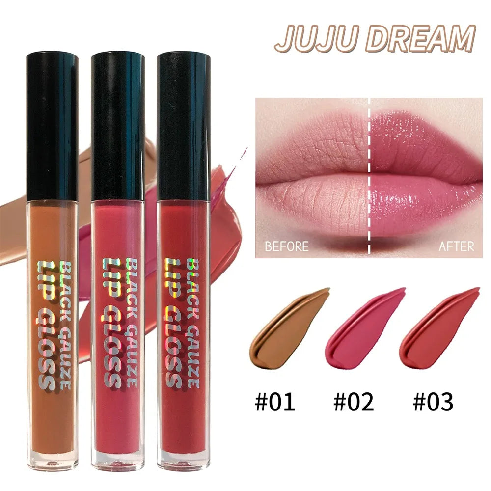 3-Color Matte Liquid Lipstick Set Waterproof Long-Lasting – BeautyByOla