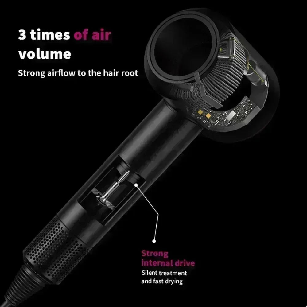 BeautyByOla – 5-in-1 Professional Hair Dryer, Hot & Cold Air, Lightweight Thermostatic Styling Tool for Smooth Hair