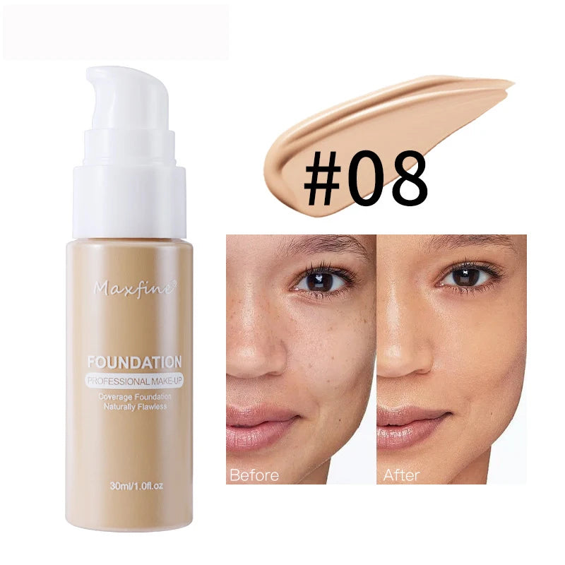 Liquid Foundation Concealer Waterproof Sweat-Resistant Makeup – BeautyByOla