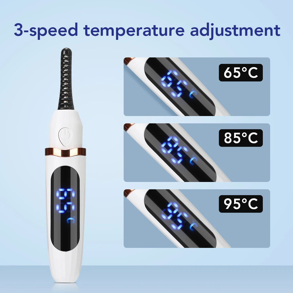 Electric Eyelash Curler Portable Long-Lasting Makeup Tool – BeautyByOla