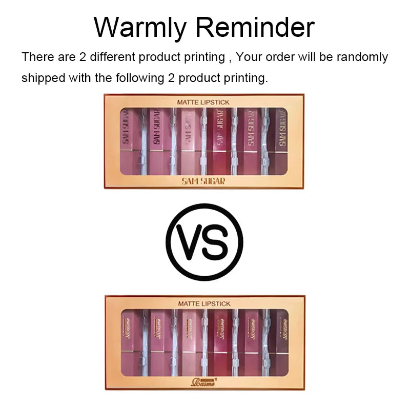 6-Color Gold Tube Matte & Glitter Lipstick Set – BeautyByOla