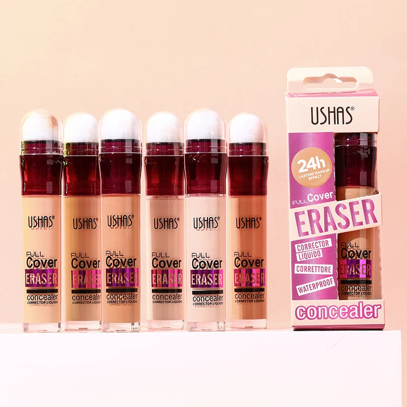 USHAS 12-Color Liquid Concealer with Rotating Sponge Head – BeautyByOla
