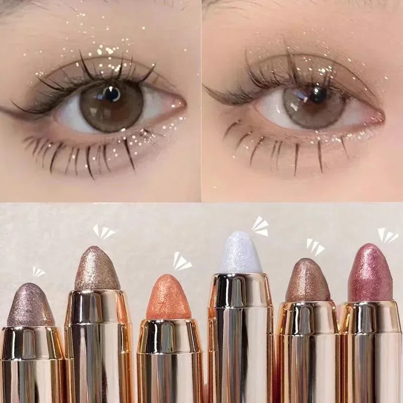 6-Color Double-Ended Eyeshadow Stick Matte & Glitter – BeautyByOla