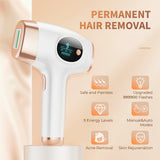 BeautyByOla – 3-in-1 IPL Hair Removal Device, Auto & Manual Modes, Full Body Painless Permanent Hair Removal